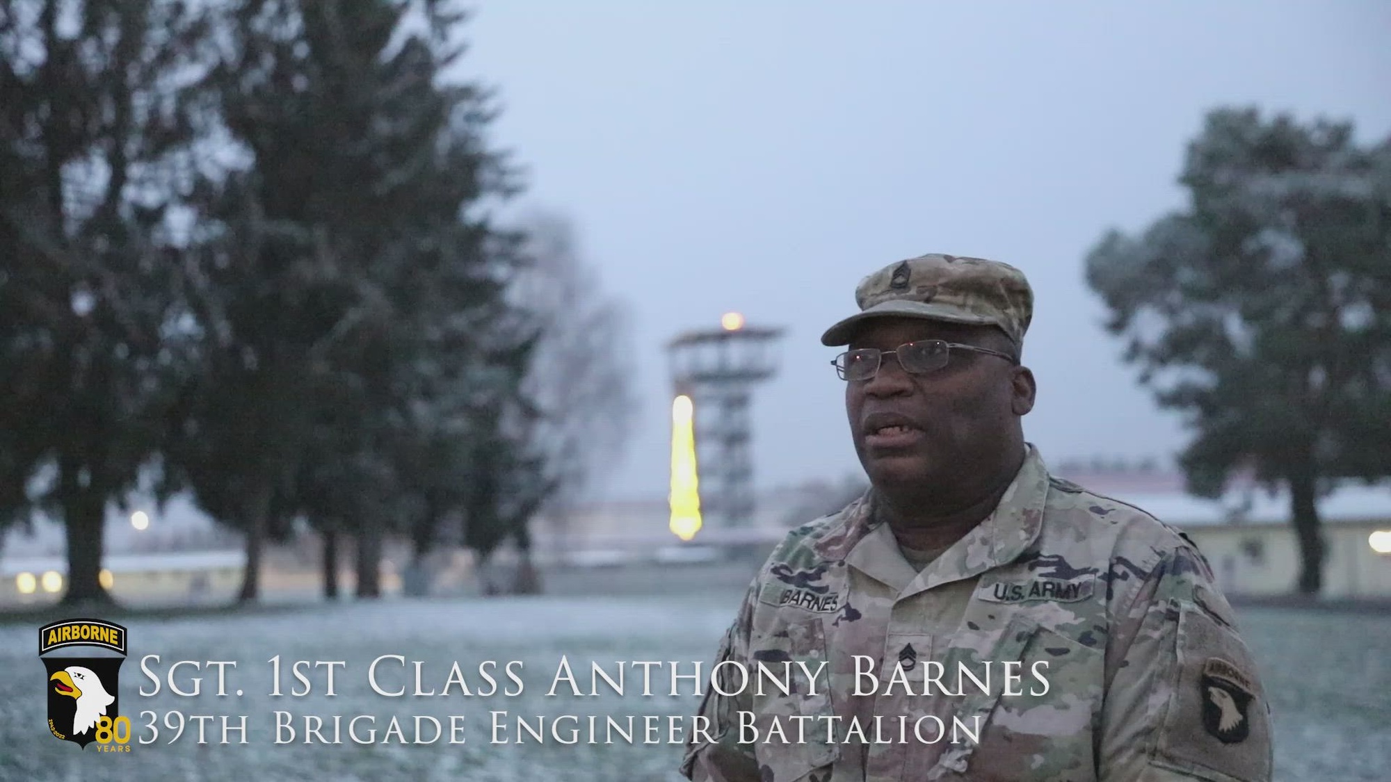 Sgt. 1st Class Anthony Barnes serves as a Culinary Management Non-Commissioned Officer in the 39th Brigade Engineer Battalion, 2nd Brigade Combat Team, 101st Airborne Division (Air Assault). He speaks about his daily duties and the most rewarding part of his job. (U.S. Army video by Staff Sgt. Malcolm Cohens-Ashley, 2nd Brigade Combat Team Public Affairs.)