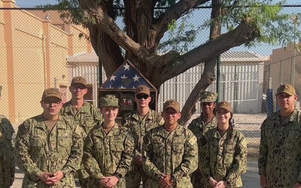 Patrol Forces Southwest Asia Administration team shares a holiday greeting