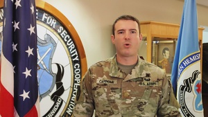 US Army Major Randall Carroll, Go ARMY