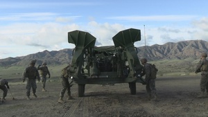 B-Roll: Artillery Marines conduct direct fire during Steel Knight 23