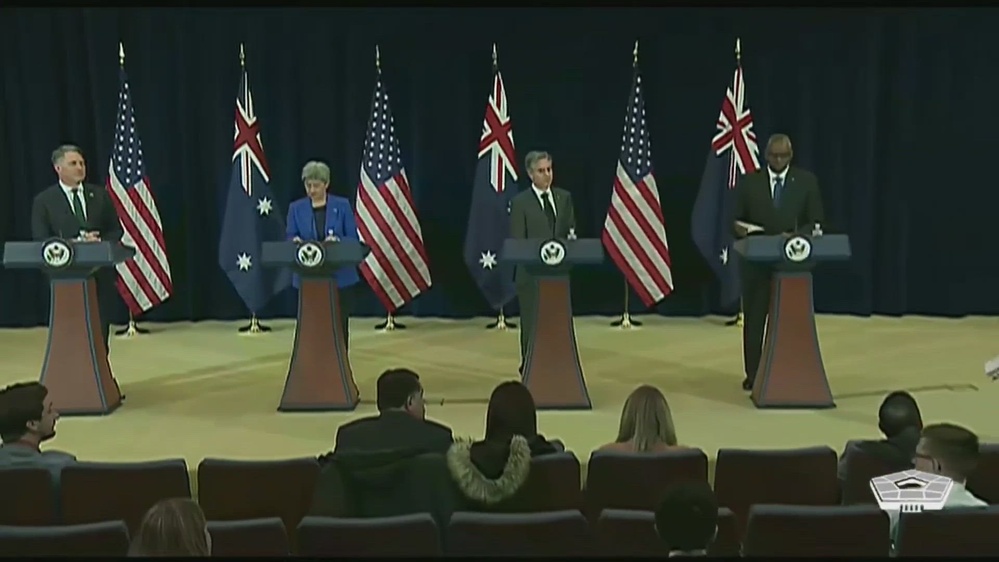 DVIDS - Video - U.S., Australian Officials Brief News Media