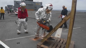 USS Hershel "Woody" Williams (ESB 4) Sailors Conduct Training
