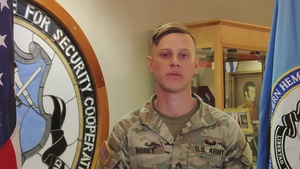 Staff Sgt. Christopher Robey - WHINSEC, Fort Benning, GA - Spanish Language - Holiday