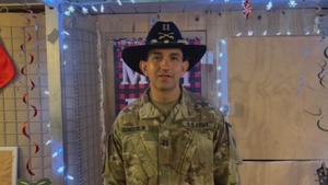 Soldiers shout out to family and friends for the holidays