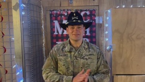 Soldiers shout out to family and friends for the holidays