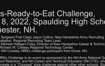 Meals-Ready-To-Eat Challenge, Dec. 8, 2022, Spaulding High School, Rochester, NH