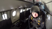 The U.S. Army Parachute Team jumps into the Army Navy game
