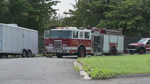 B -roll of 156th Fire Emergency Services during vehicle extrication exercise
