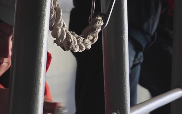 Abraham Lincoln conducts small boat operations