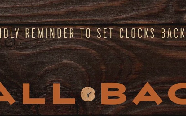 Fallback, end of daylight saving time