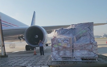 Oral Hydration Solution delivered to Haiti by SOUTHCOM