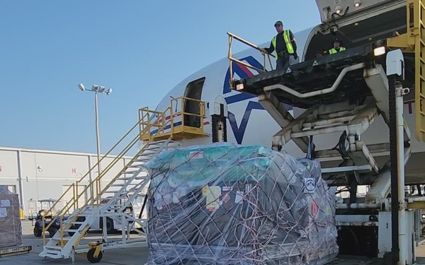 Oral Hydration solution is delivered to Haiti by SOUTHCOM