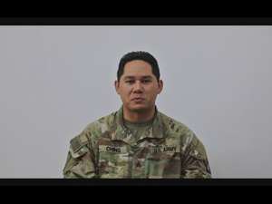 Sgt. Gavin Ching Wishes the National Guard Happy Birthday