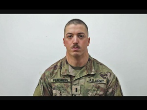 1st Lt. William Pershing Holiday Shout-out