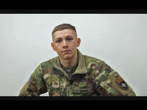 Pfc. Taylon Lothrop Holiday Shout-out