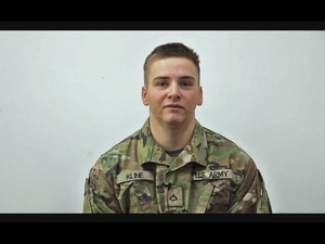 Pfc. Travis Kline Holiday Shout-out
