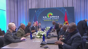 Secretary Blinken and Secretary of Defense Lloyd J. Austin III meet with Angolan President João Lourenço