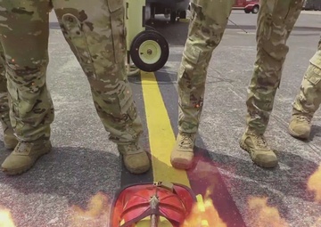 188th Civil Engineer's Fire Dept. train at Yokota Air Base