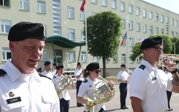 1st ID Band Participates in Historic Military Tattoo