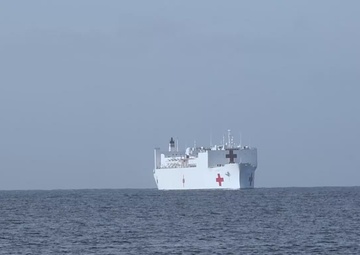 USNS Comfort (T-AH-20) arrives at Naval Station Guantanamo Bay