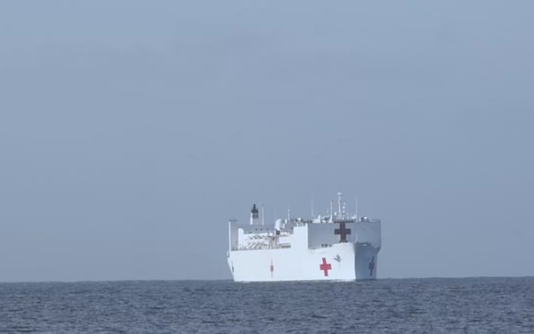 USNS Comfort (T-AH-20) arrives at Naval Station Guantanamo Bay