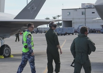 Marine Fighter Attack Squadron 314 Launches Royal Australian Air Force F-35A Lightning IIs