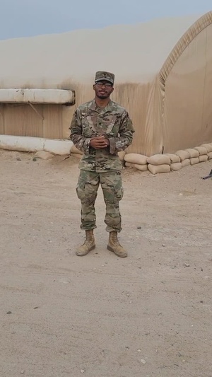 Soldiers shout-out to family and friends for the holidays