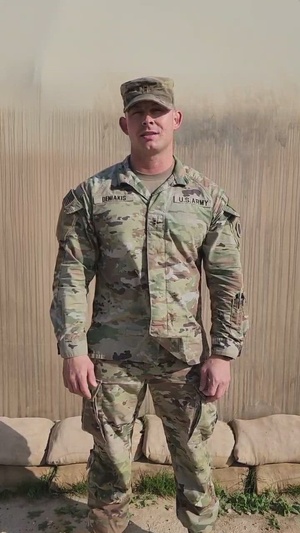 Soldiers shout out to family and friends for the holidays