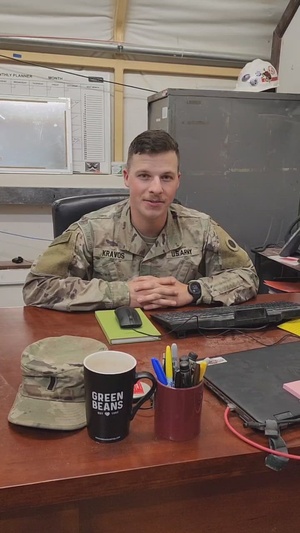 Soldiers shout out to family and friends for the holidays