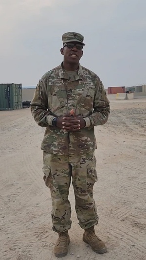 Soldiers shout-out to family and friends for the holidays