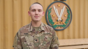 Soldiers shout out to family and friends for the holidays