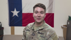 Holiday Season Shout-out - 1st Lt. Griffin Gregory