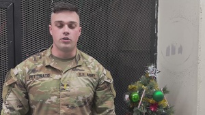 Holiday Season Shout-out - 2nd lt. Christian Pettinato