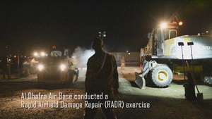 380th Air Expeditionary Wing Night RADR exercise