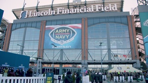2022 Army Navy Game- The Exchange presentation to Mark Wahlberg