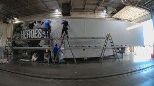 Army Navy Game 2022 Truck Wrap Timelapse