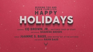 Air Force CSAF, CMSAF and Spouses 2022 Holiday Message