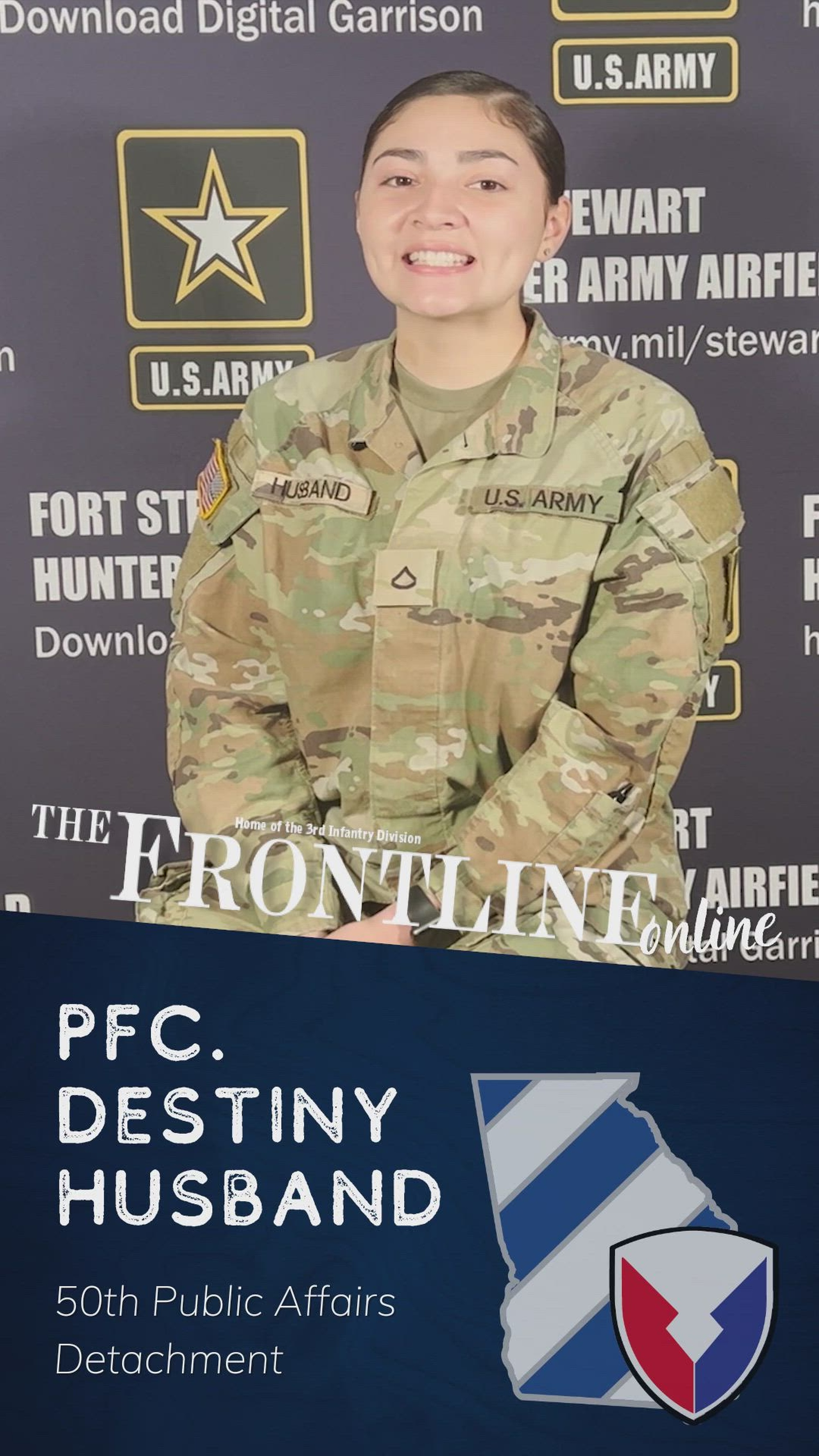 In this week&#39;s edition of The Frontline Online, Pfc. Destiny Husband from the 50th Public Affairs Detachment brings us the top stories for the week of Oct. 17-23. The Frontline Online is a weekly snackable content series aimed to promote top stories from around Fort Stewart-Hunter Army Airfield.
