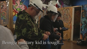 Children of California National Guard service members participate in "Smash" event
