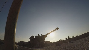 1st Battalion, 134th Field Artillery Regiment, 37th Infantry Brigade Combat Team, Ohio Army National Guard, conduct M119 Howitzer operational rehearsal