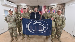 Pennsylvania National Guard Soldiers show support for Penn State