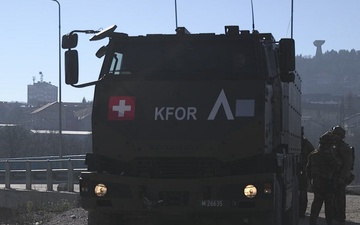 KFOR conducts roadblock removal in Mitrovica
