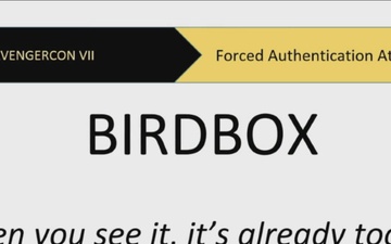 AvengerCon VII: BIRDBOX: If you see it, it's already too late