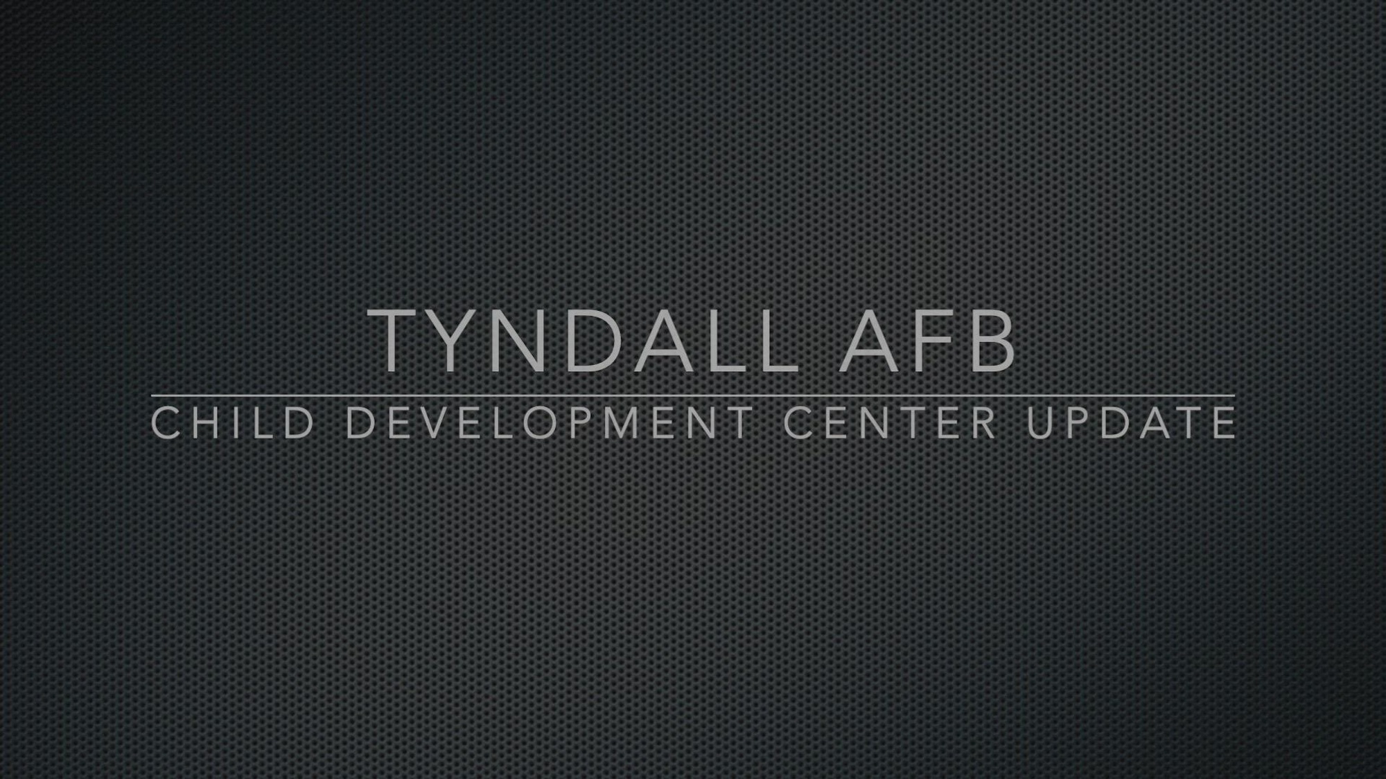 New CDC near completion at Tyndall AFB, Fla.