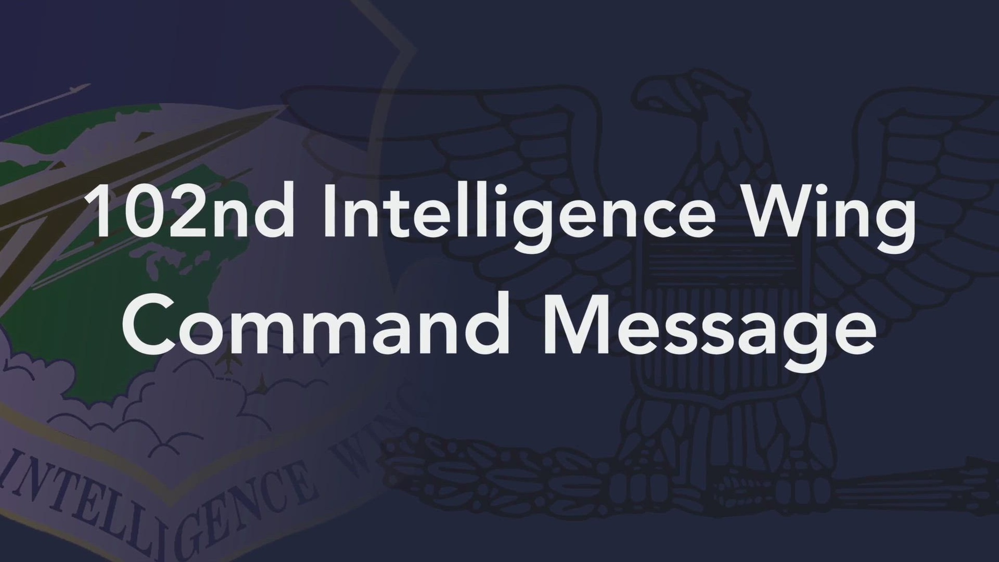 In this month&#39;s 102nd Intelligence Wing Command Message, Col. Wendy Armijo, 202nd Intelligence, Surveillance and Reconnaissance Group commander speaks about New Years resolutions, setting goals, resolving to change bad habits and discovering renewed optimism for the year ahead.