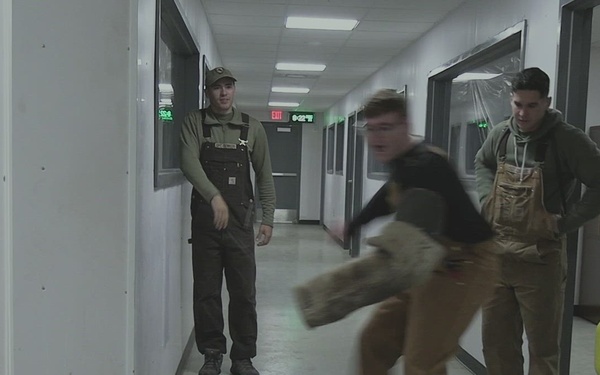 Gold Star family visits military working dog training