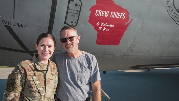Airmen from the 128th Air Refueling Wing