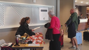 Educators check into Educators Workshop 2023