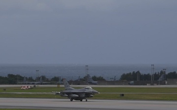 Spangdahlem F-16's arrive at Kadena Air Base