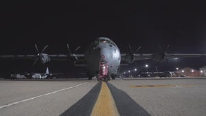 Dyess Air Force Base C-130J Night Flight BRoll